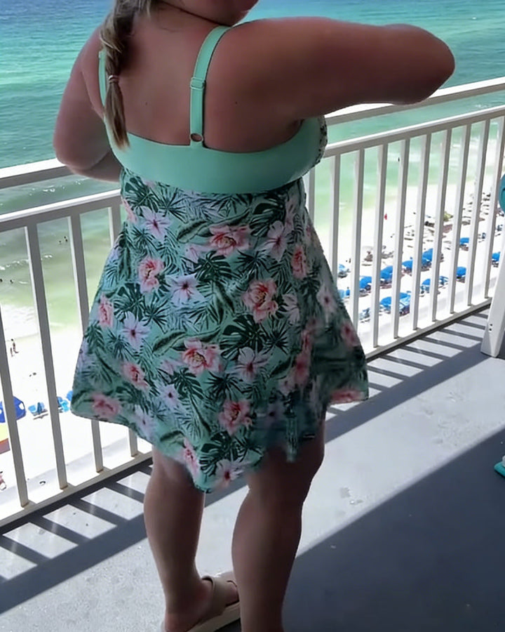 Printed swimsuit, comfortable fit