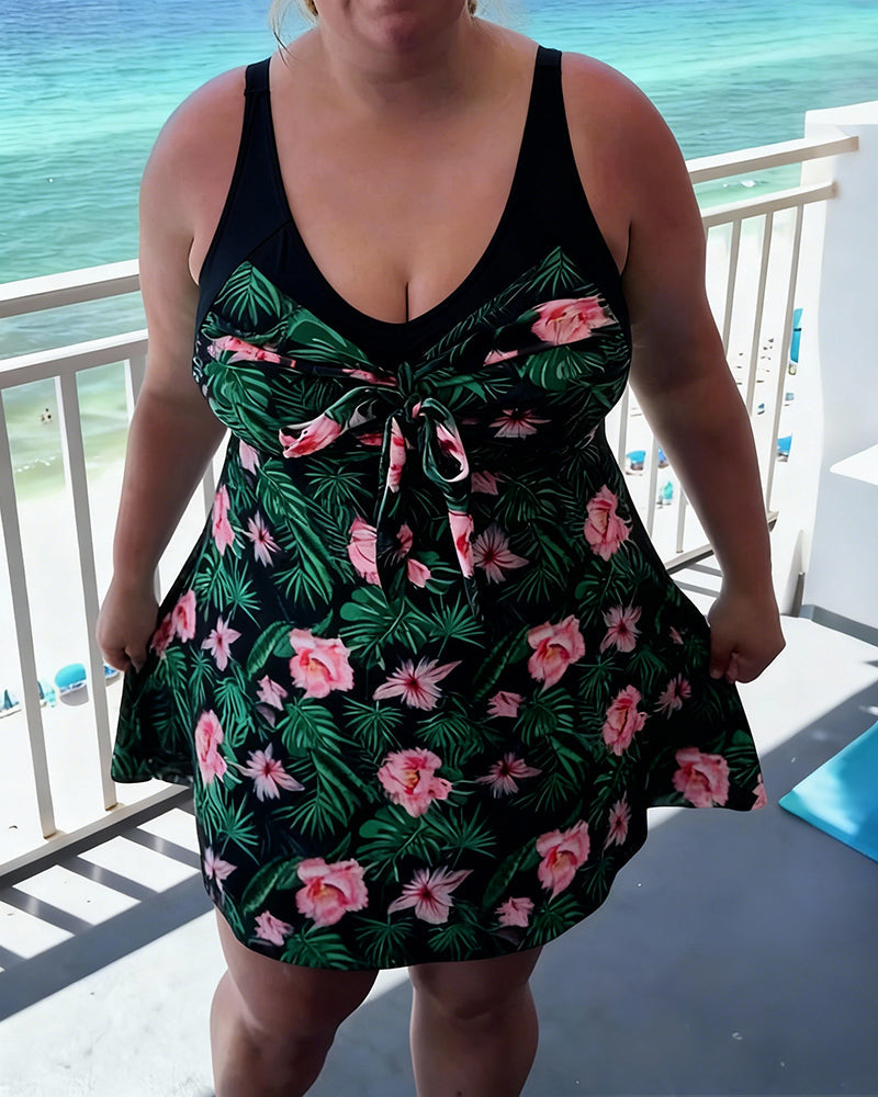 Printed swimsuit, comfortable fit