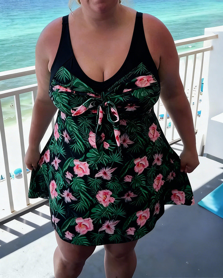 Printed swimsuit, comfortable fit