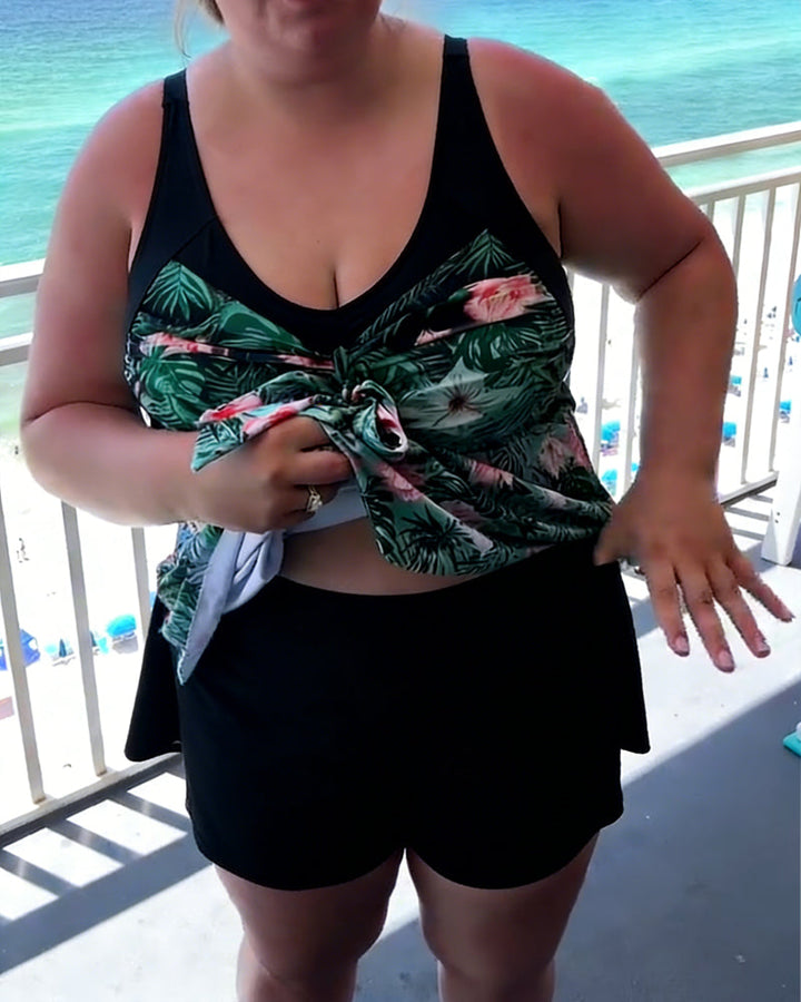 Printed swimsuit, comfortable fit