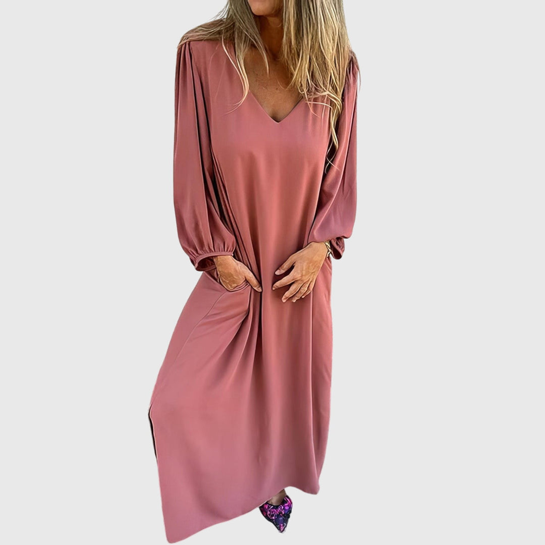 Sophie | Long Boho Dress with Pockets
