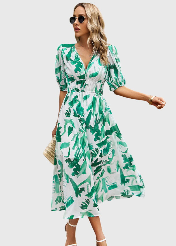 Sophie | Flattering Floral Midi Dress