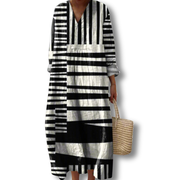 Olivia | Relaxed geometric dress