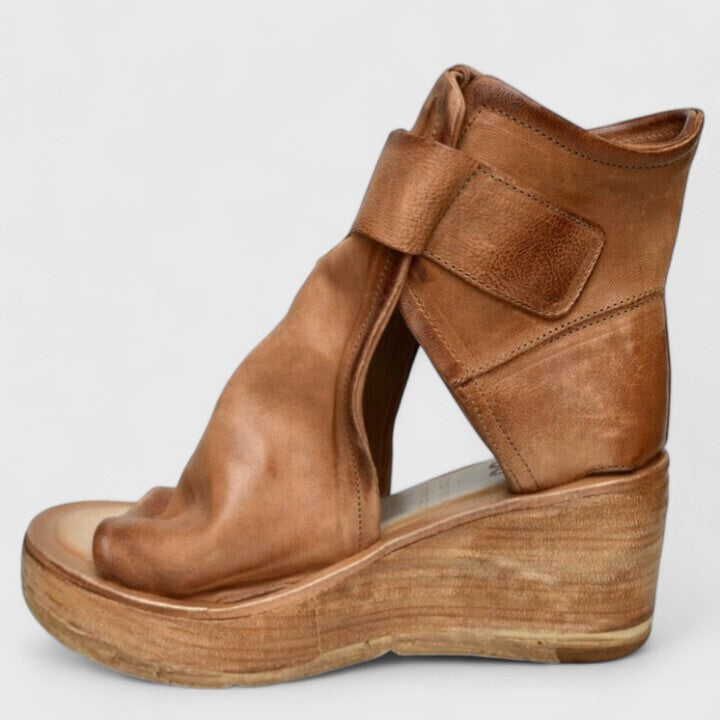 Jocelyn | Rustic Wedge Sandals