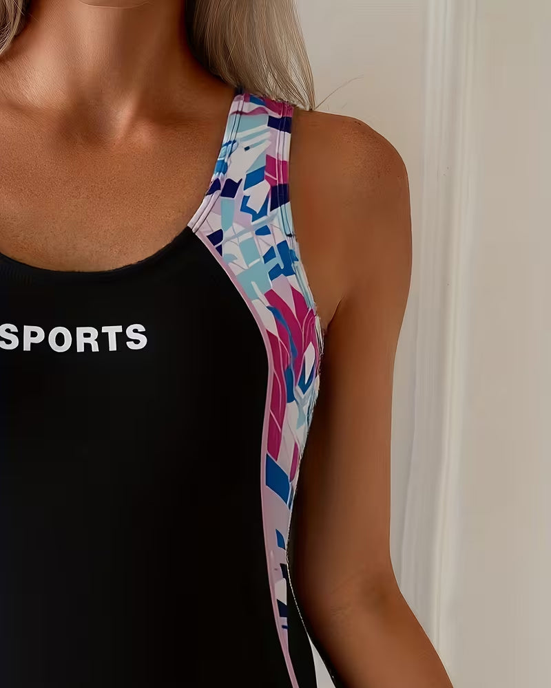 Final swimsuit with flat corners, sports vest