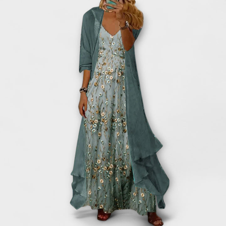 Sophie | Elegant Maxi Dress Two-Piece Set