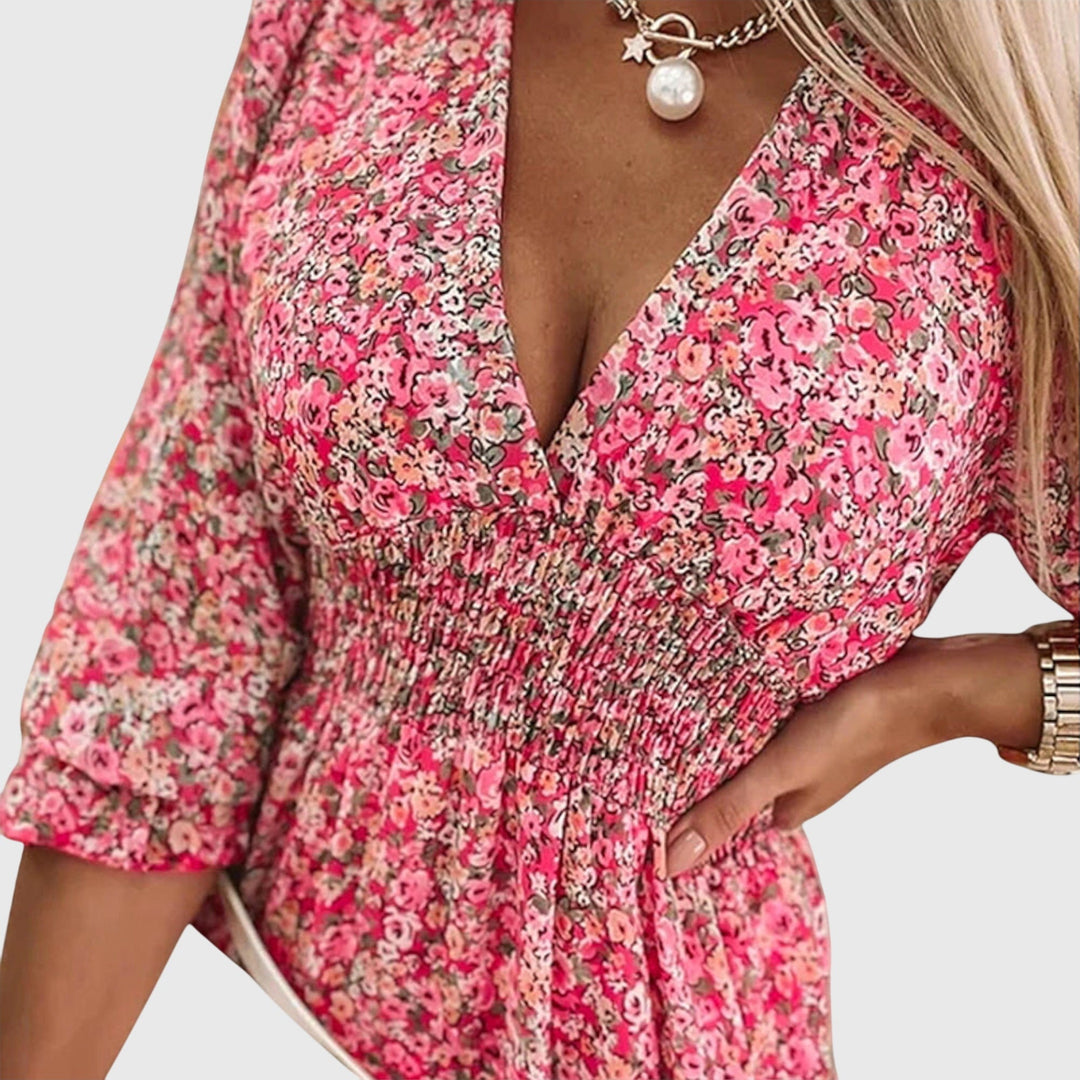 Sophie | Floral Puff Sleeve Dress