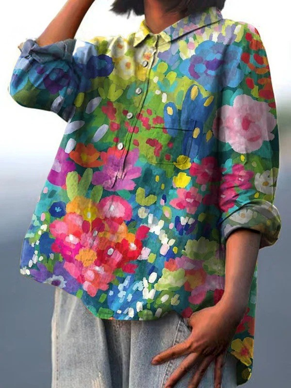 Mia | Artistic relaxed fit shirt