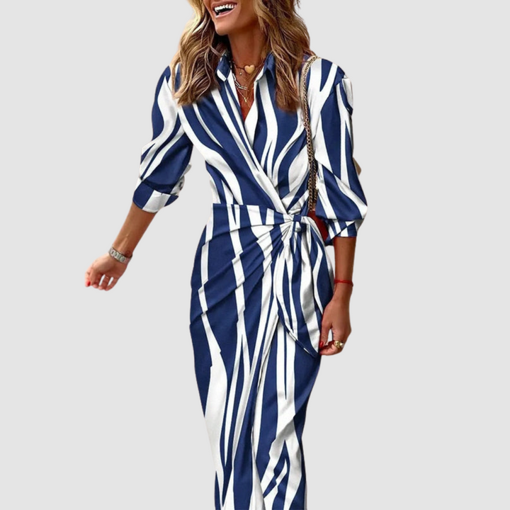 Sophie | Elegant Striped Dress