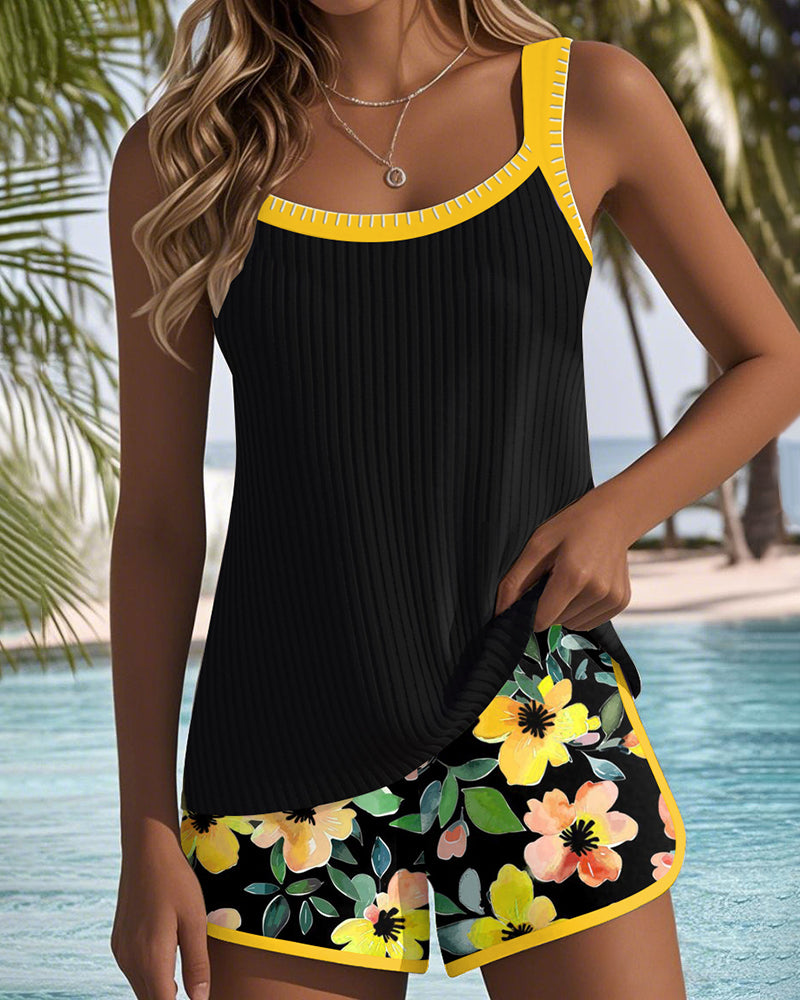 Two-Piece Tankini Swimsuit