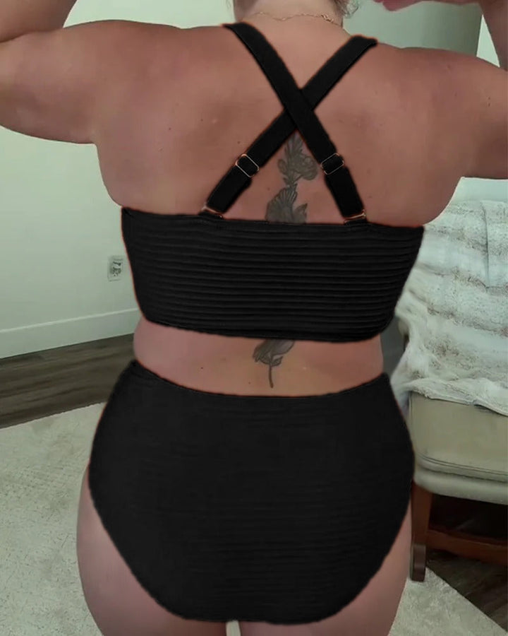 Bikini casual solid color triangle