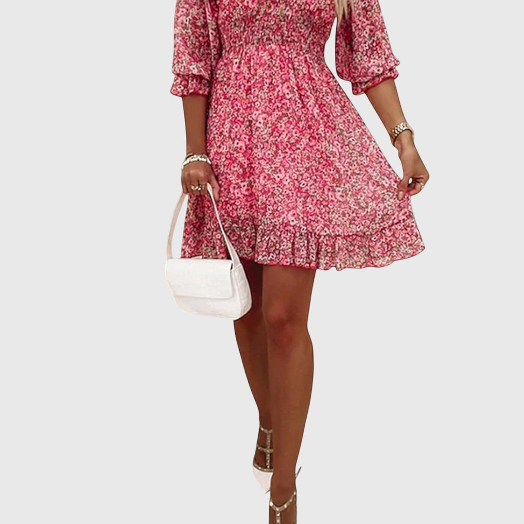 Sophie | Floral Puff Sleeve Dress