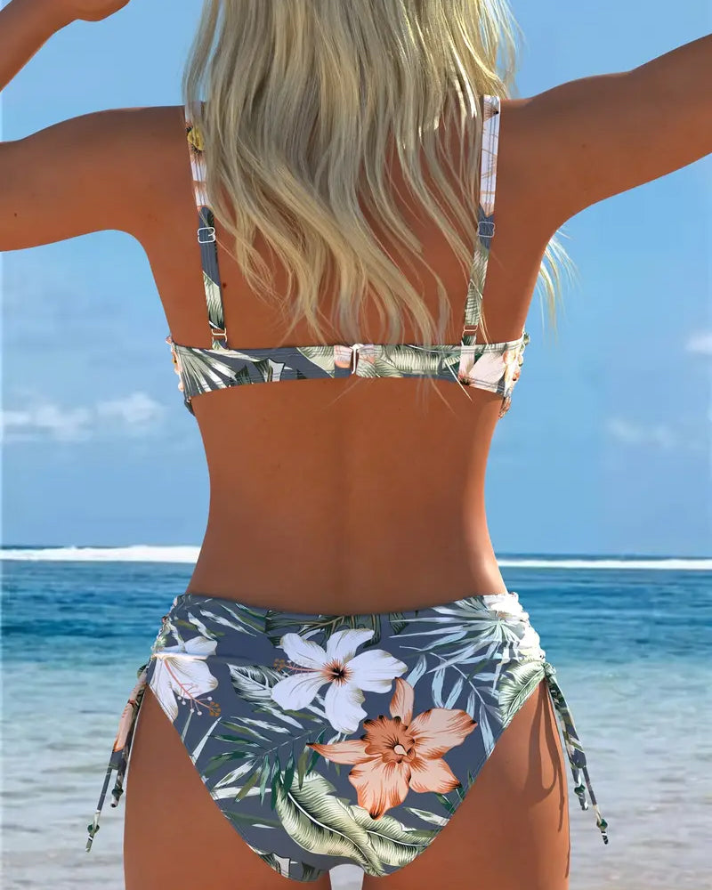 Two-Piece Printed Bikini – Trendy