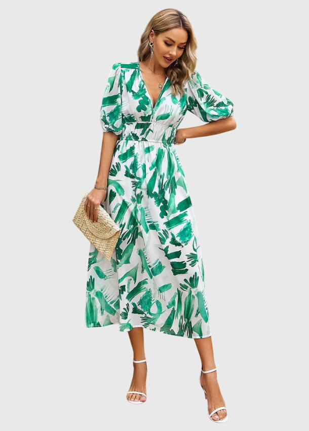 Sophie | Flattering Floral Midi Dress