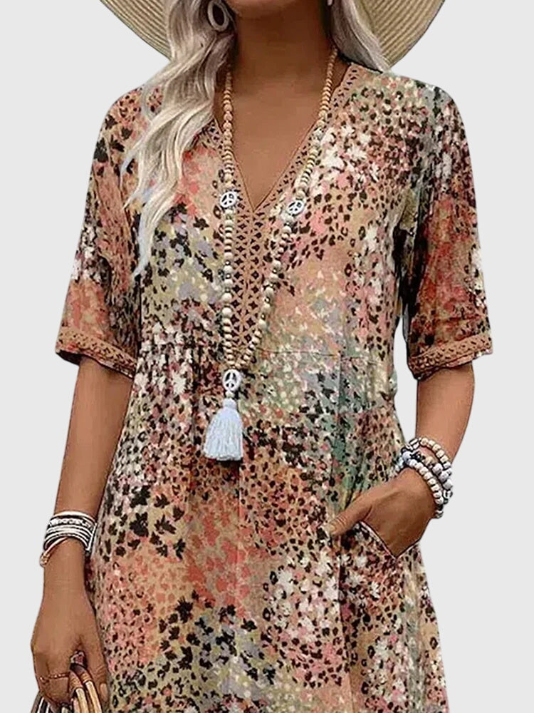 Sophie | Elegant Floral Midi Dress