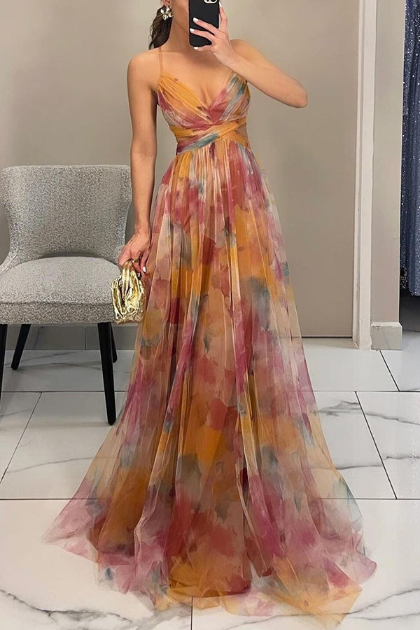 Frostin - long floral dress