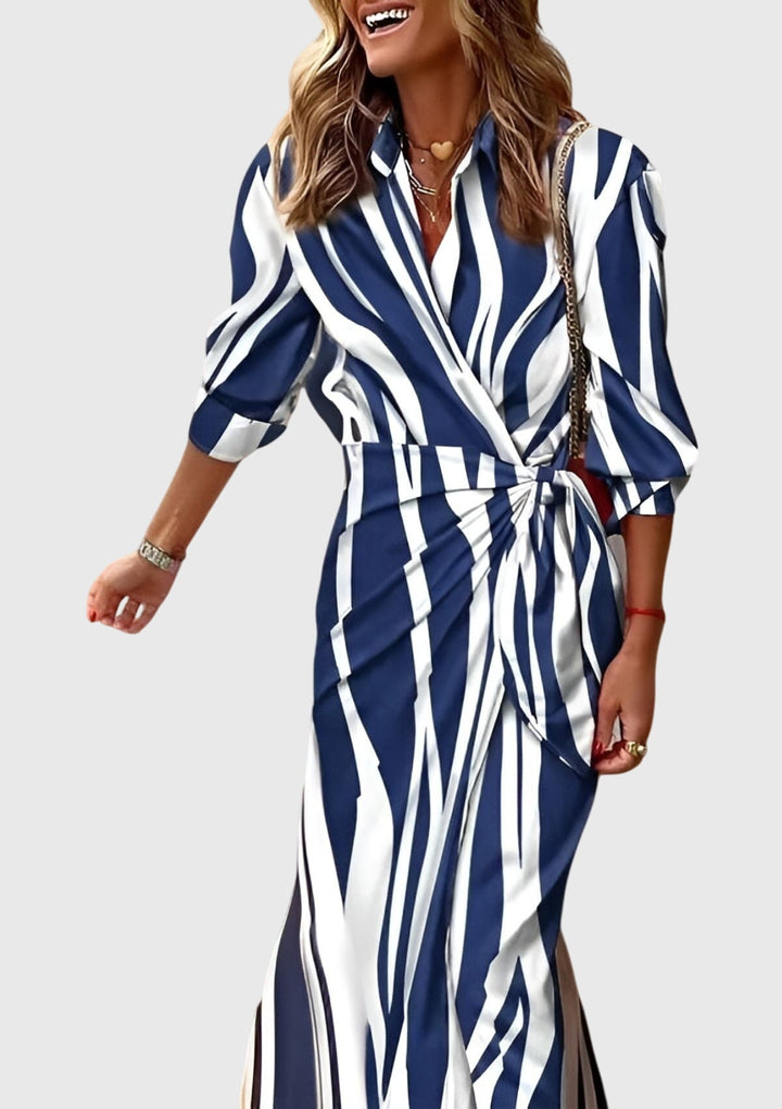 Sophie | Elegant Wrap Dress with Print