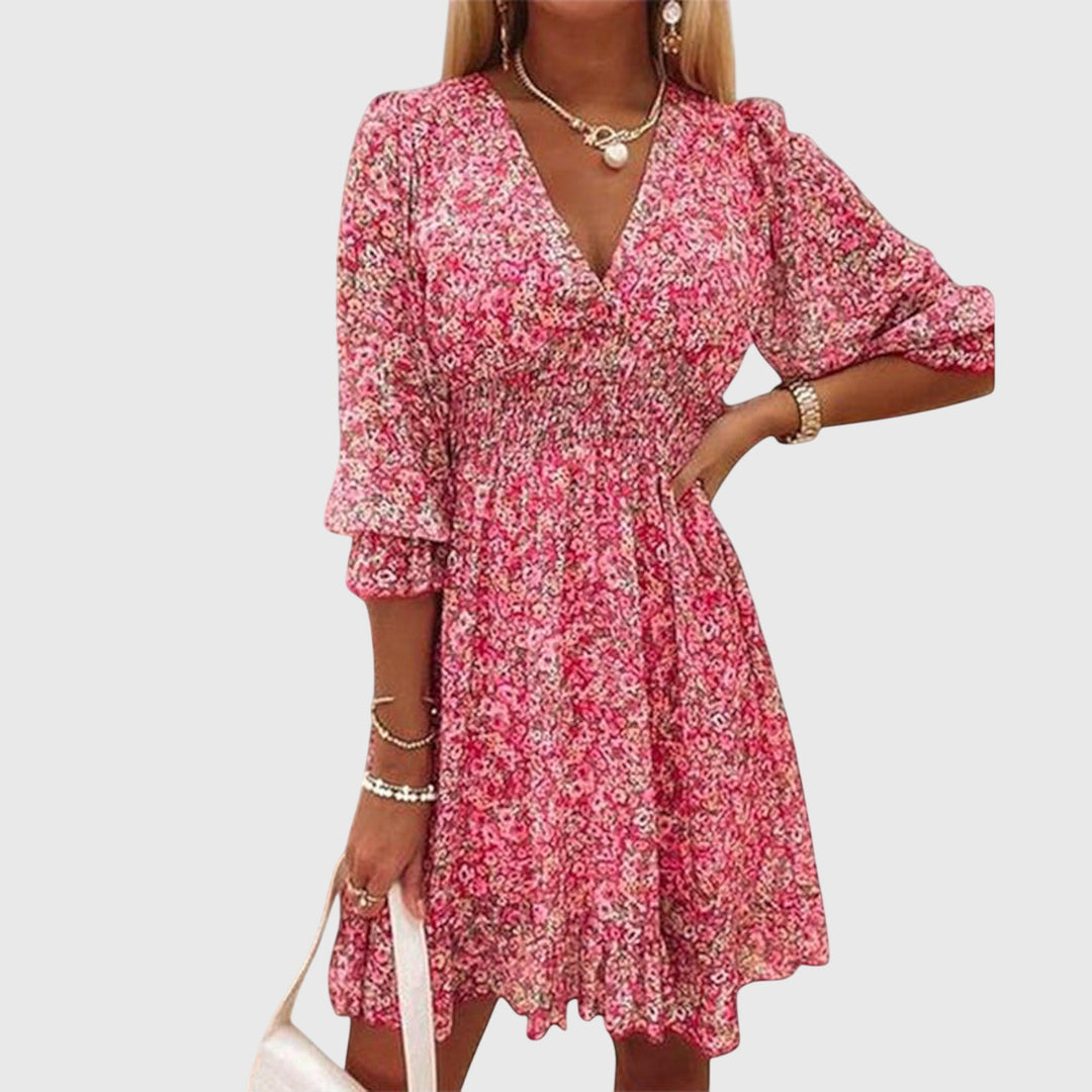 Sophie | Floral Puff Sleeve Dress
