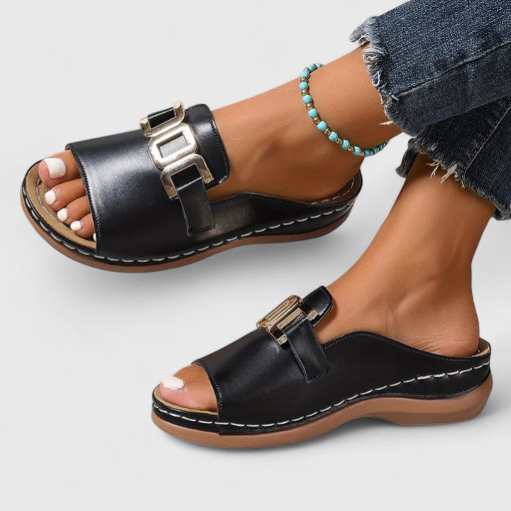 Monroe | Luxe Buckle Sandals