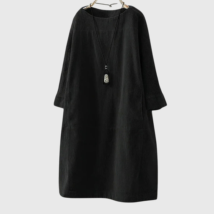 Sophie | Relaxed Corduroy Midi Dress