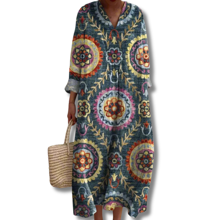 Lily | Geometric relaxed fit dress
