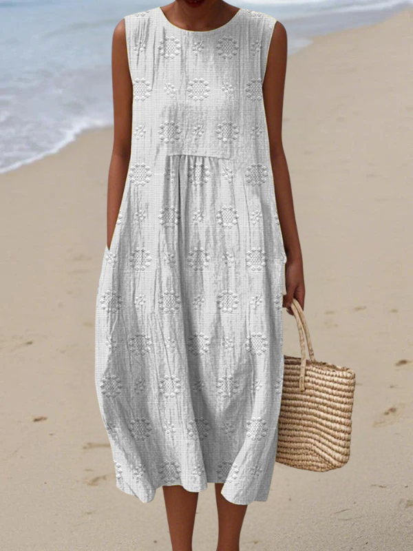 Willa | Embroidered Midi Dress
