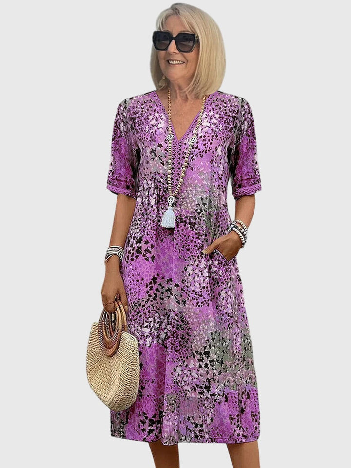 Sophie | Elegant Floral Midi Dress