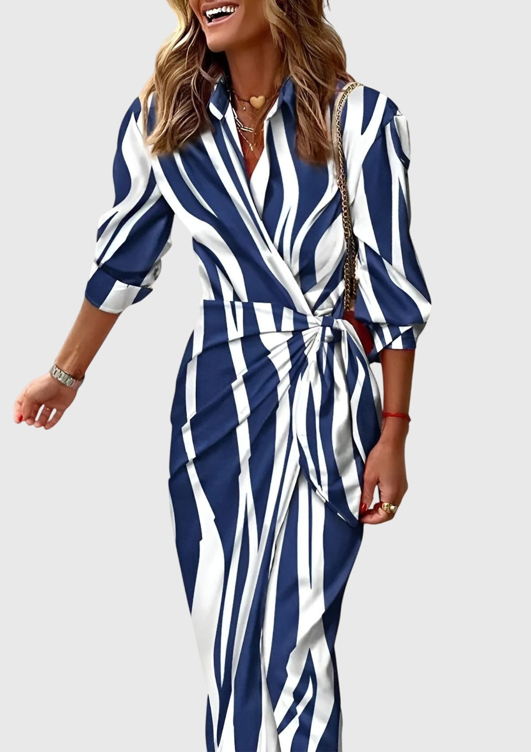 Sophie | Elegant Wrap Dress with Print