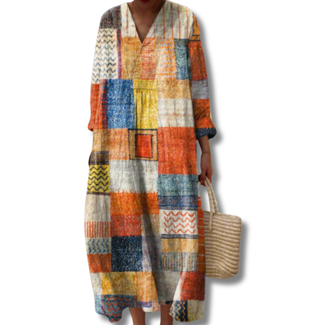 Victoria | Geometric comfort fit dress