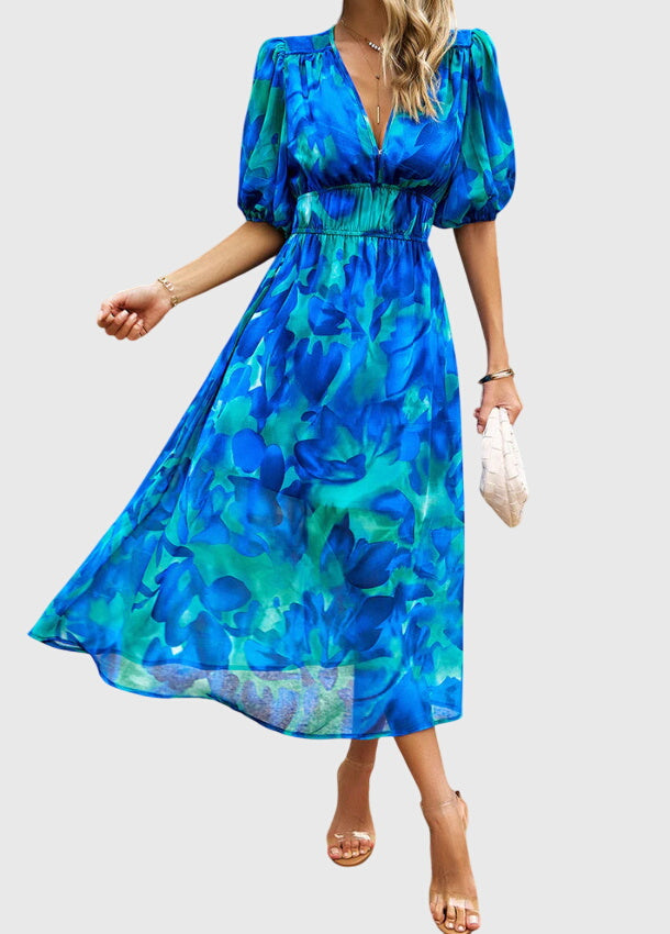 Sophie | Flattering Floral Midi Dress