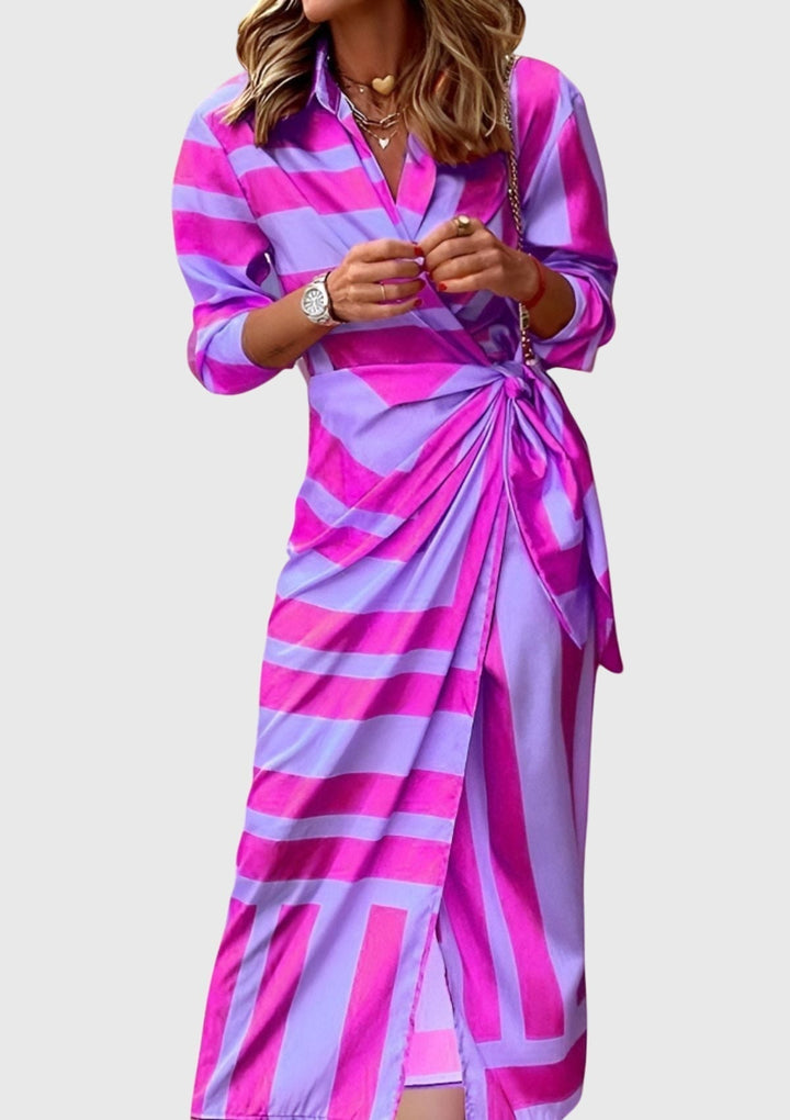 Sophie | Elegant Wrap Dress with Print