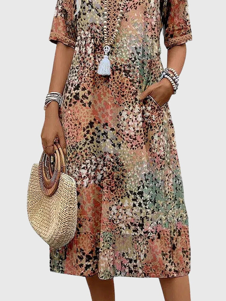 Sophie | Elegant Floral Midi Dress