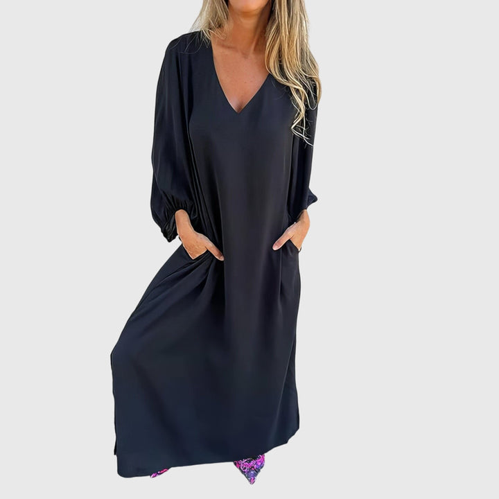 Sophie | Long Boho Dress with Pockets