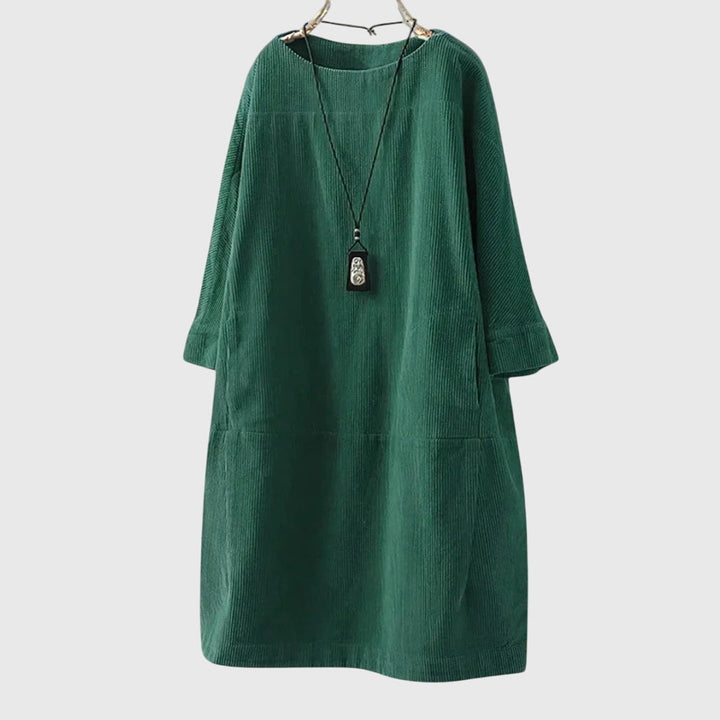 Sophie | Relaxed Corduroy Midi Dress