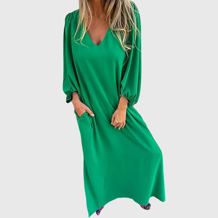Sophie | Long Boho Dress with Pockets