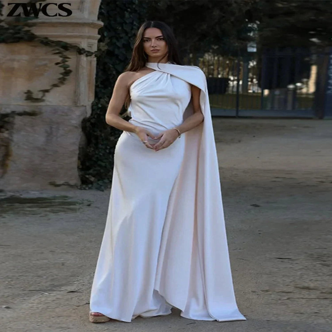 Adaline - Long dress with cape