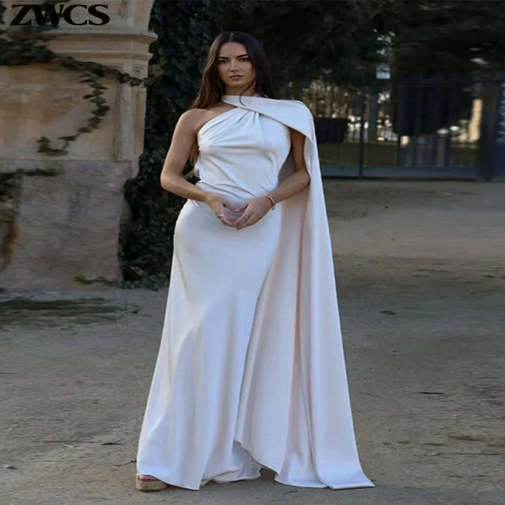 Adaline - Long dress with cape