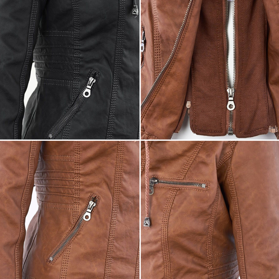 Sophie - Durable and Elegant Leather Jacket