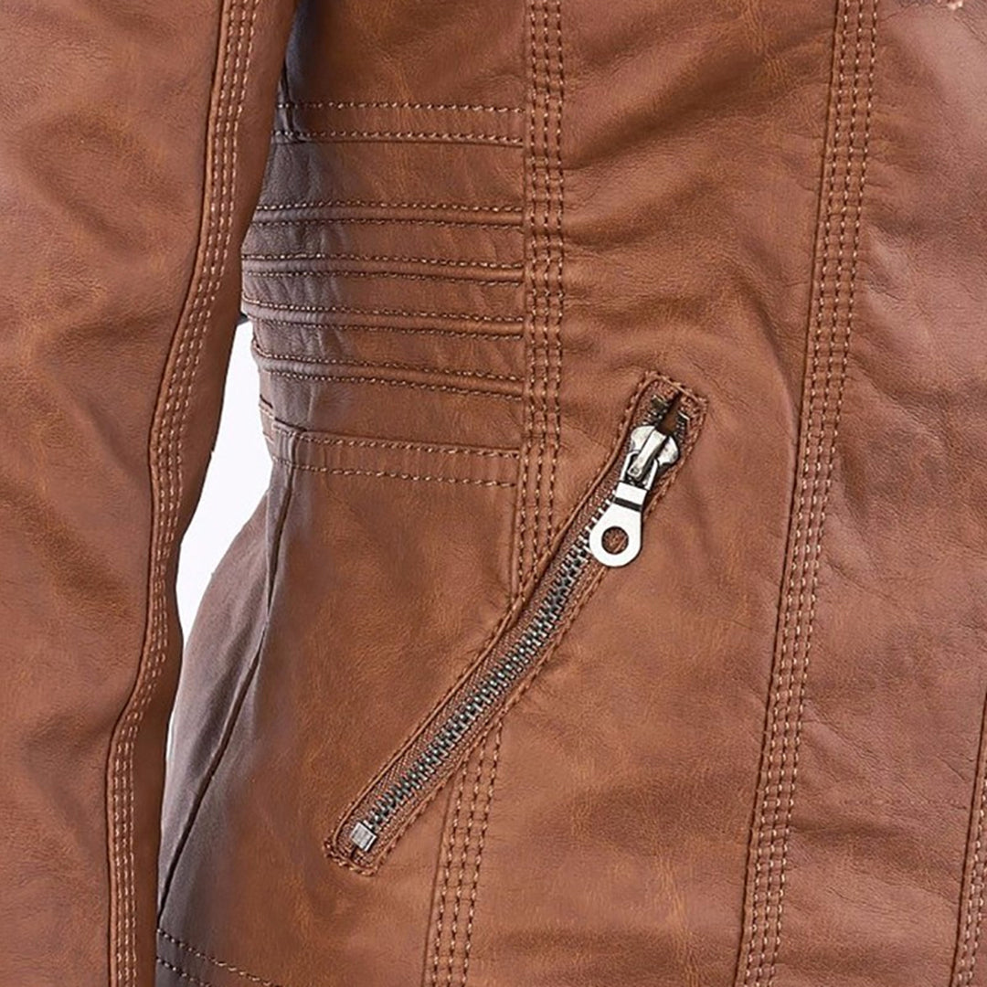 Sophie - Durable and Elegant Leather Jacket