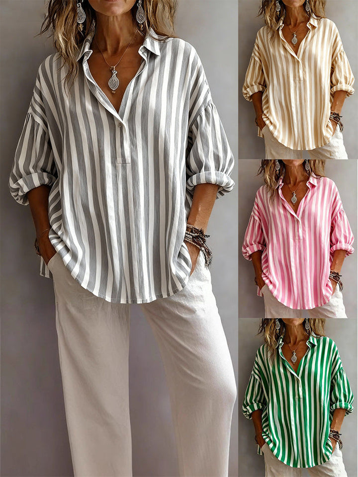 Ava | Striped Elegant Shirt