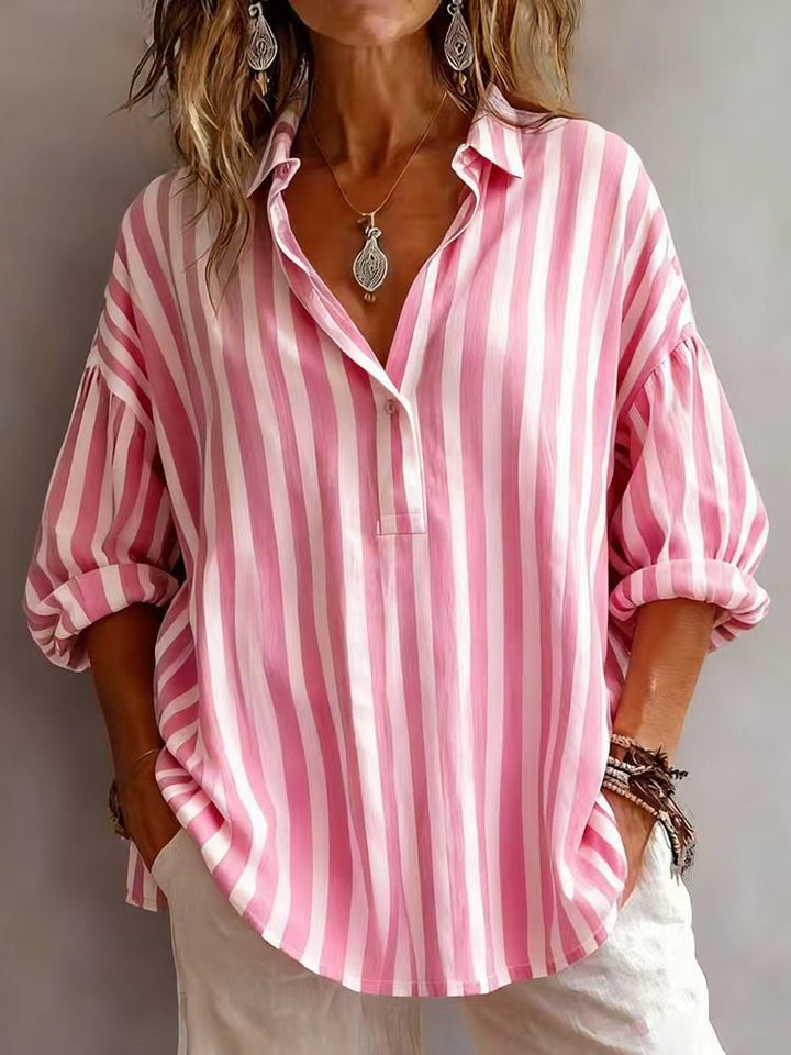 Ava | Striped Elegant Shirt