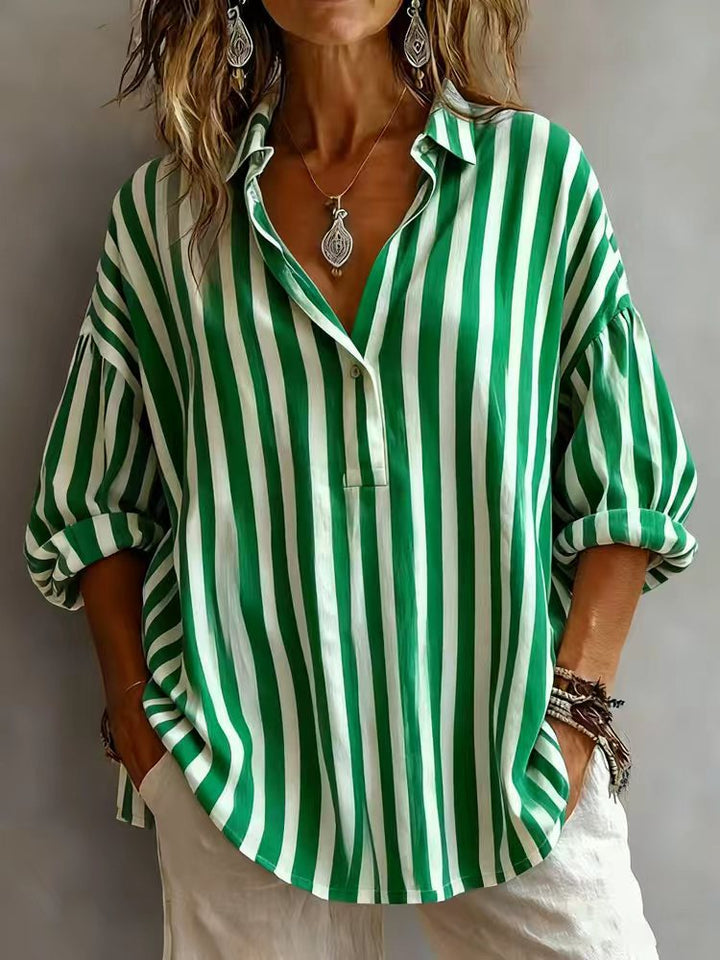 Ava | Striped Elegant Shirt