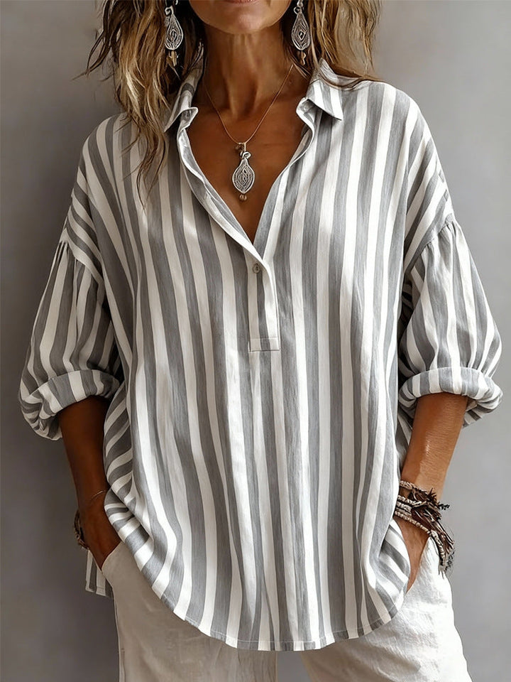 Ava | Striped Elegant Shirt