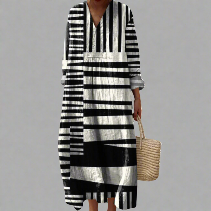Olivia | Relaxed geometric dress