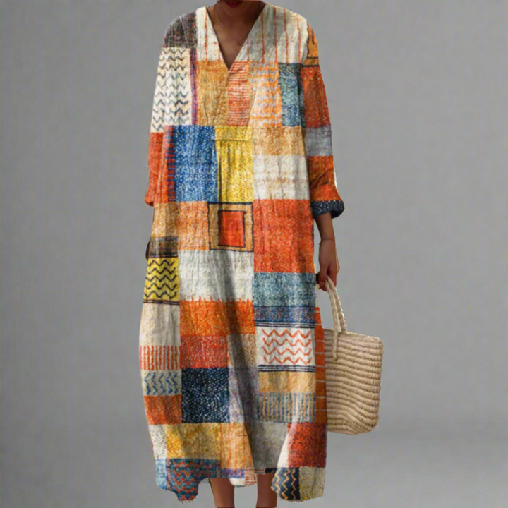 Victoria | Geometric comfort fit dress