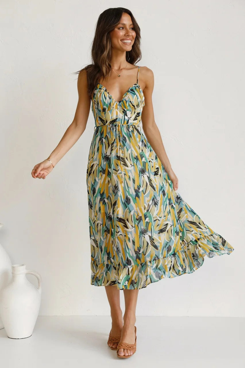 Serene - printed dress