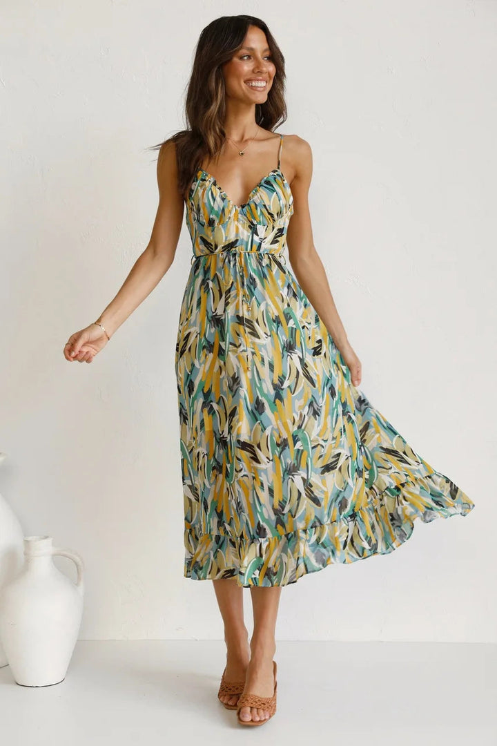 Serene - printed dress