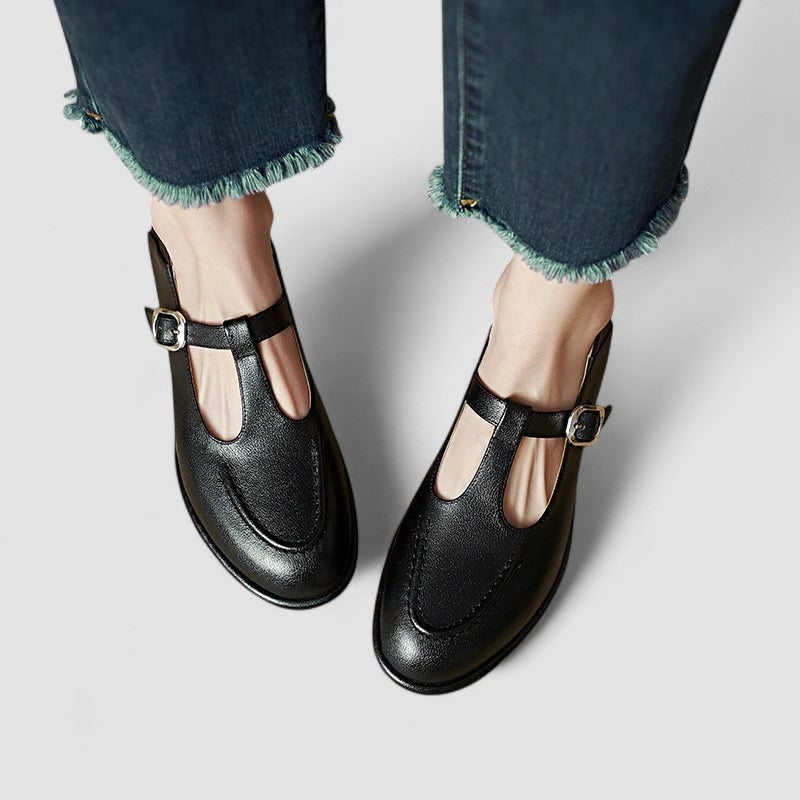 Camila | Orthopaedic Mary Jane Shoes With Low Heel
