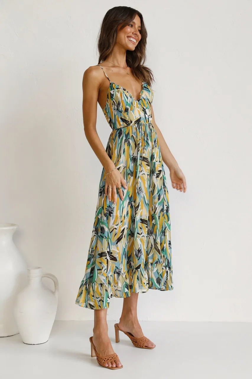 Serene - printed dress