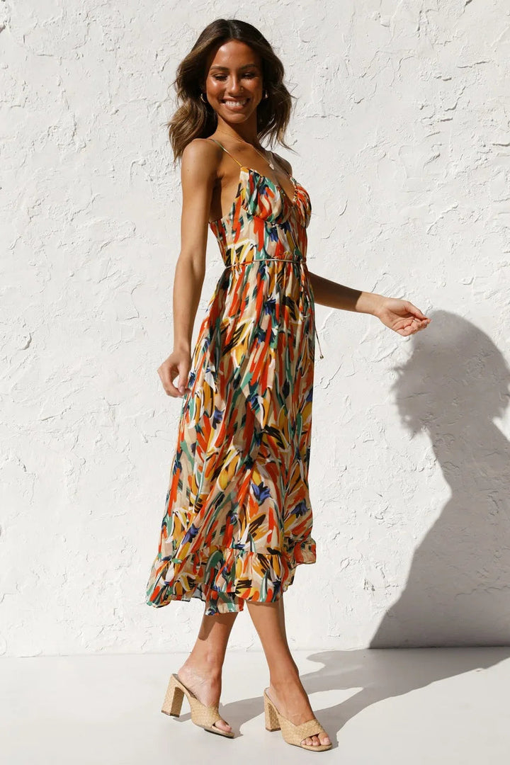 Serene - printed dress